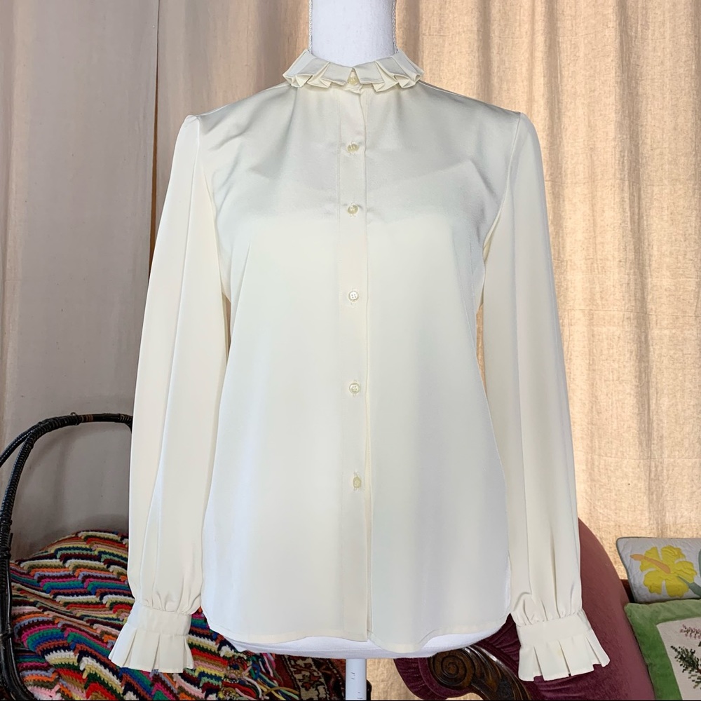 Vintage Ruffled Blouse
